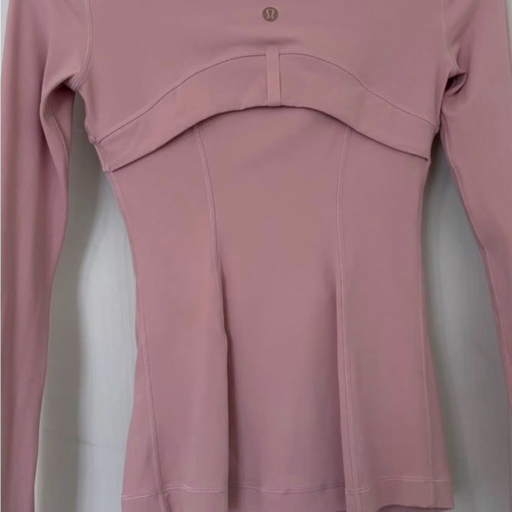 lululemon athletica Rose Pink Zip-Up Jacket with Rose Gold Hardware - Picture 2 of 4